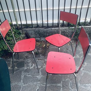 tre sedie formica anni 70