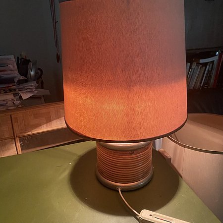 lampada in vimini 