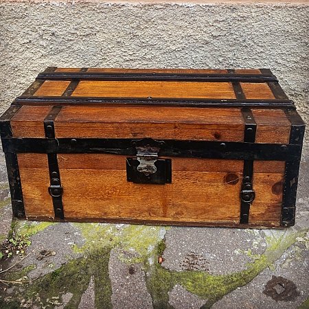 baule primo del 900 in legno