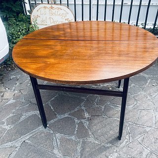tavolo tondo in legno apribile 