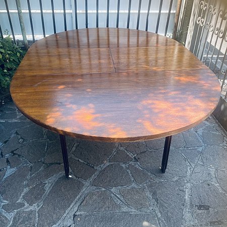 tavolo tondo in legno apribile 
