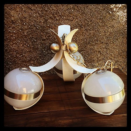Lampadario anni 70 space age
